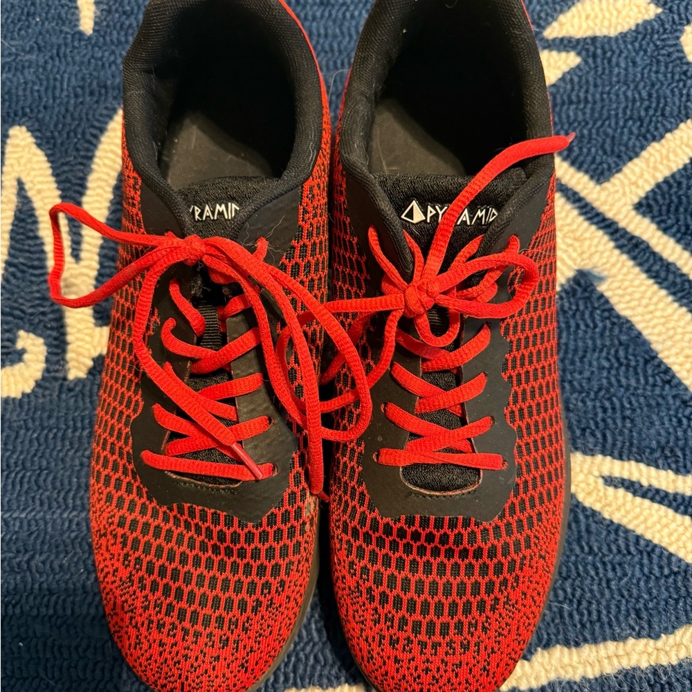 Bowler mesh Shoes Red and Black